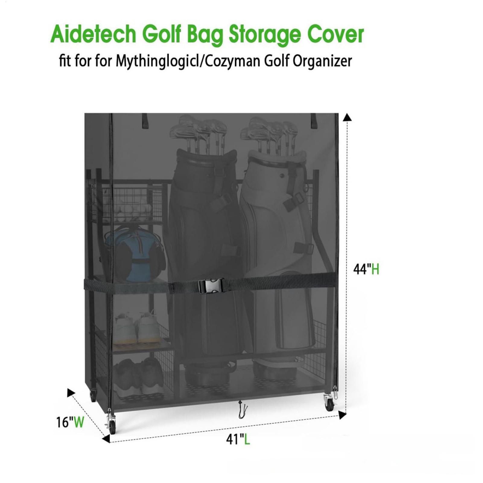 Golf Equipment Organizer For Garage - Golfbag-Standabdeckungen aus Oxford-Gewebe, staubdicht, wasserdicht, Garagen-Organizer,