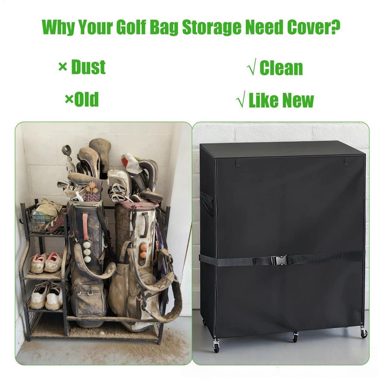 Golf Equipment Organizer For Garage - Staubschutzhülle für Golf-Aufbewahrungsregal Oxford Garagen-Organizer Schutzhülle